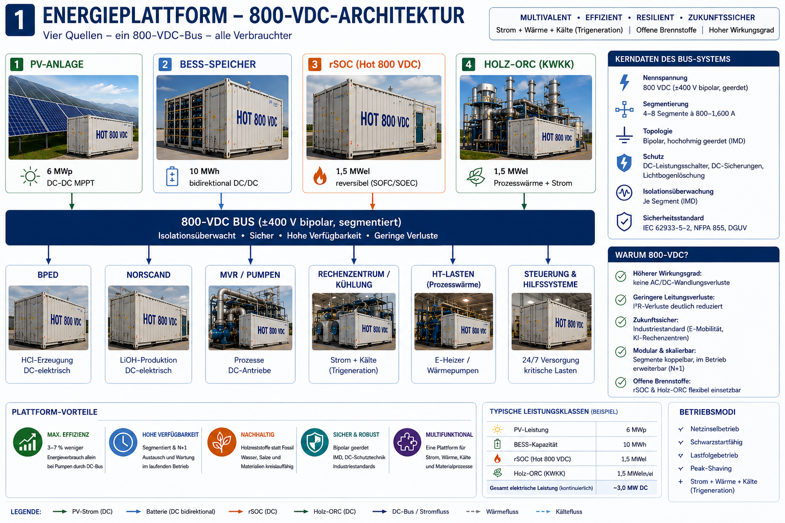 Energieplattform – 800-VDC-Architektur